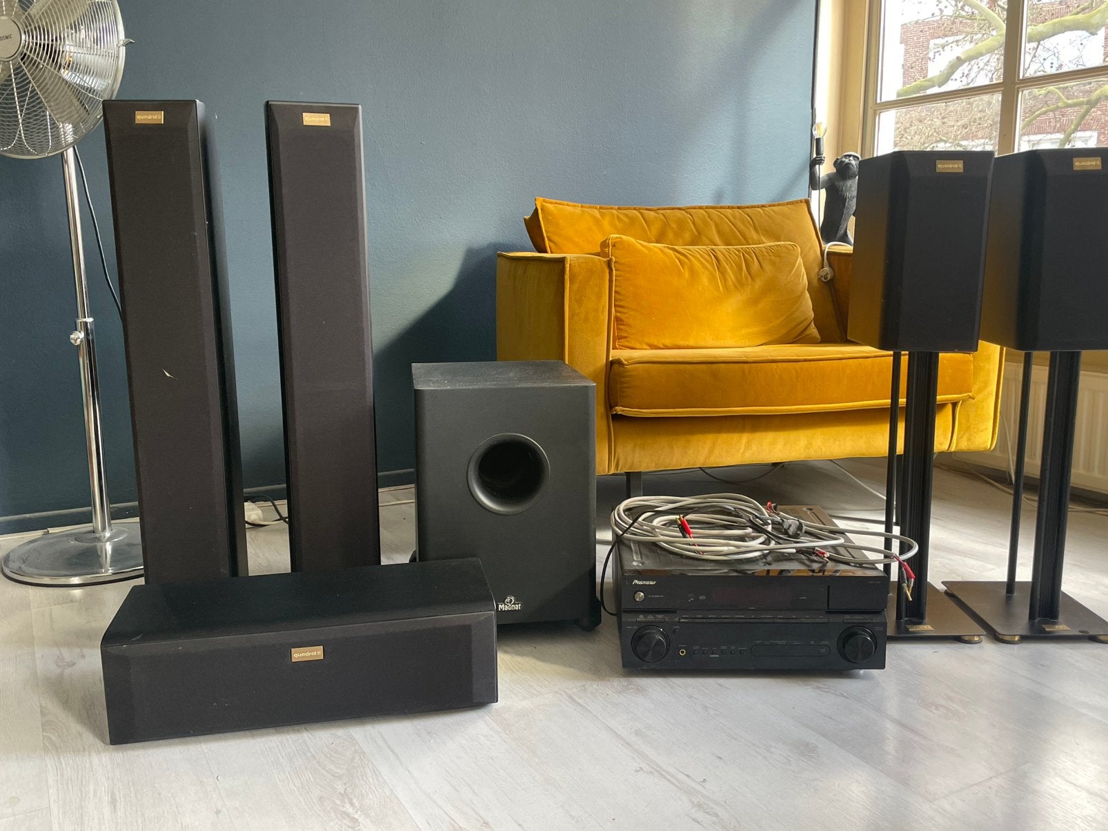 Complete 5.1 Home Cinema Set !, 70 watt of meer, Zo goed als nieuw, 5.1-systeem, Overige spelers