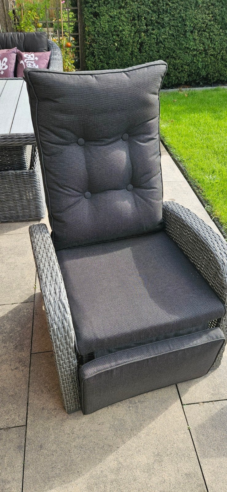 Tuinstoelkussen -donkerbruin  als nieuw, Tuin en Terras, Ophalen of Verzenden, Gebruikt