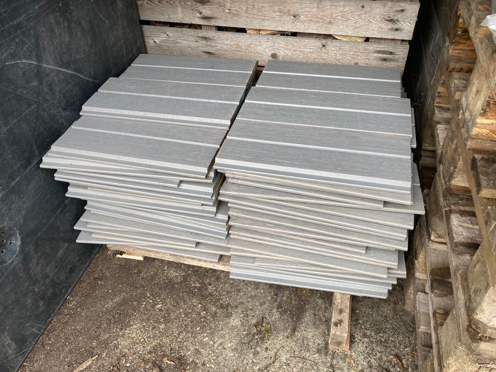 Gevelbekleding partij boeideel planken rhombus Ayous, Doe-het-zelf en Verbouw, Hout en Planken, Ophalen, Minder dan 25 mm, Zo goed als nieuw