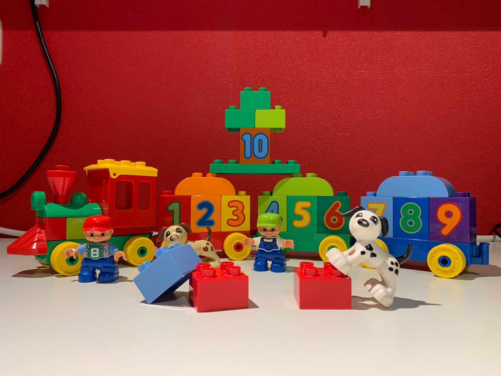 Duplo getallen trein 10558 Compleet, Kinderen en Baby's, Speelgoed | Duplo en Lego, Ophalen of Verzenden, Zo goed als nieuw, Duplo