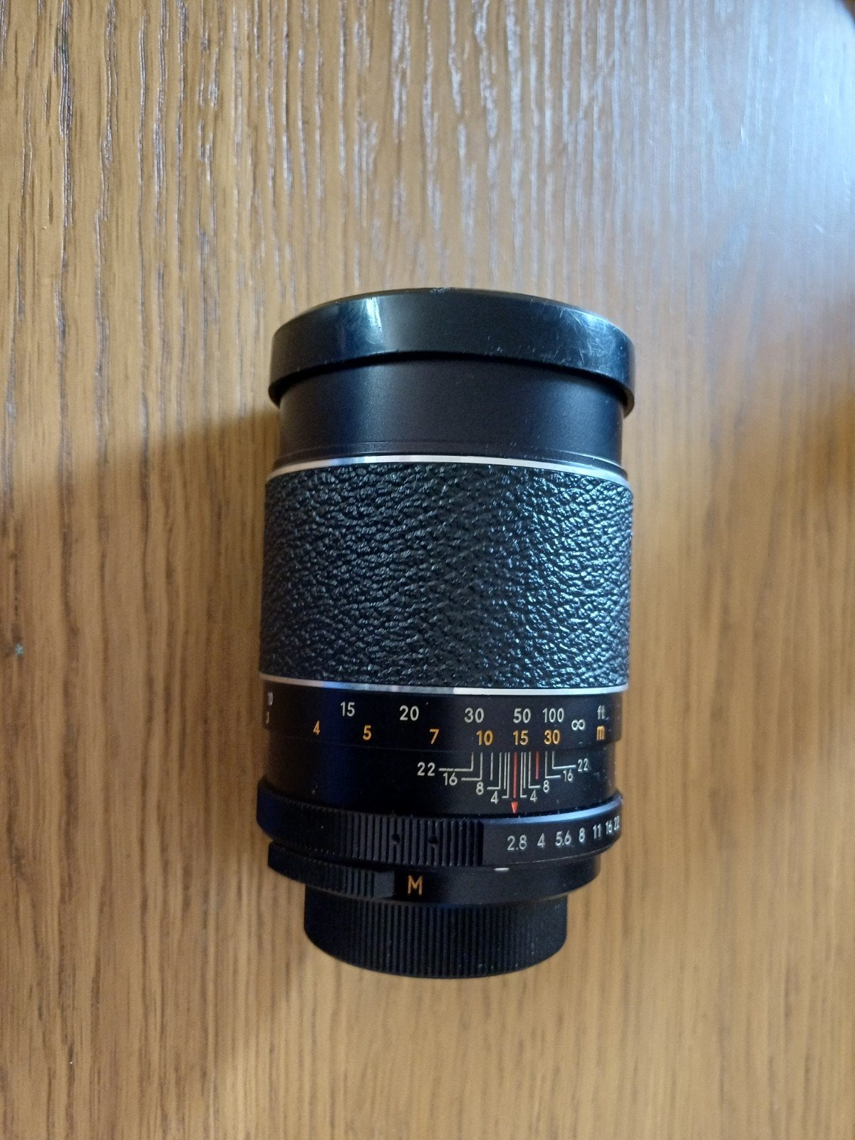 Auto Revuenon 135mm f/2.8 lens met M42 vatting, Gebruikt, Telelens, Beschermhoes/tas, Ophalen
