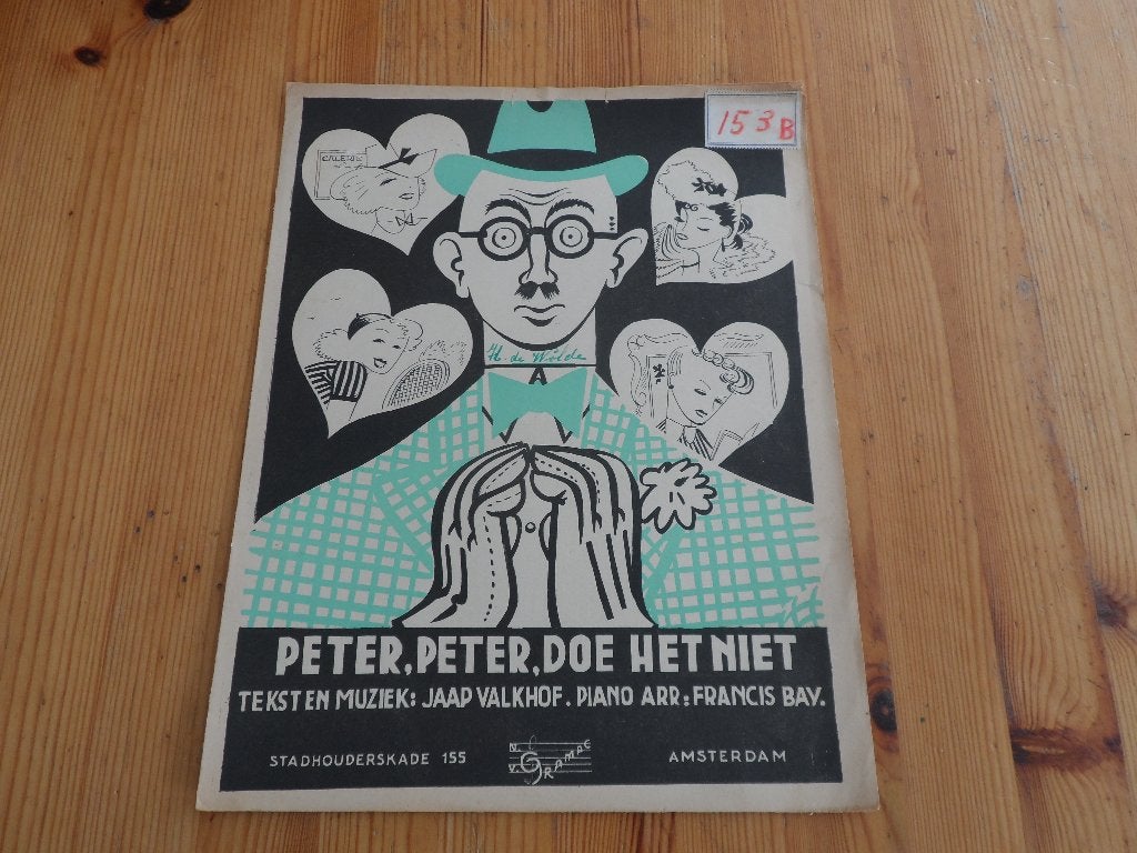 Peter peter doe het niet - jaap valkhoff / francis bay, Gebruikt, Gitaar, Ophalen of Verzenden, Artiest of Componist