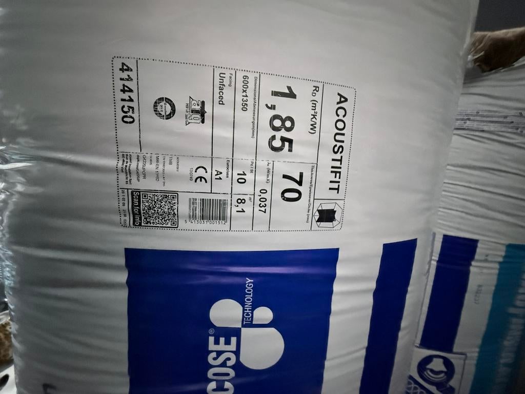 knauf isolatie, Ophalen of Verzenden, Zo goed als nieuw, Glaswol, 15 m² of meer