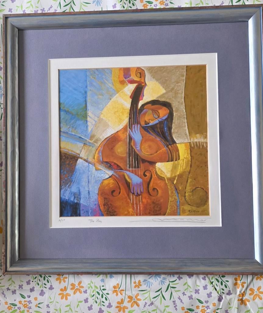 Ingelijste kunstprint 'The Play' - Muzikale abstractie, Ophalen