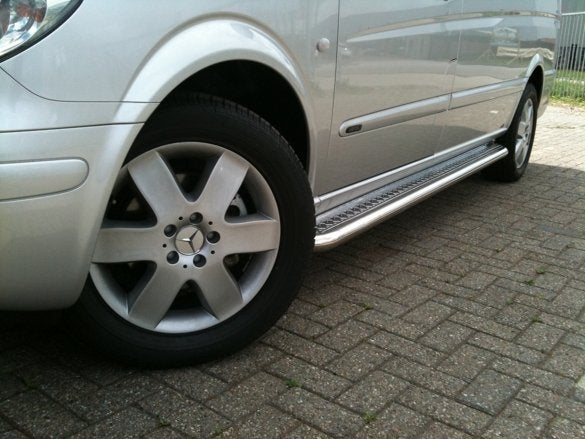 Mercedes-Benz Vito W639 Sidebars met aluminium treeplank, Niet ingevuld, Niet ingevuld, Niet ingevuld