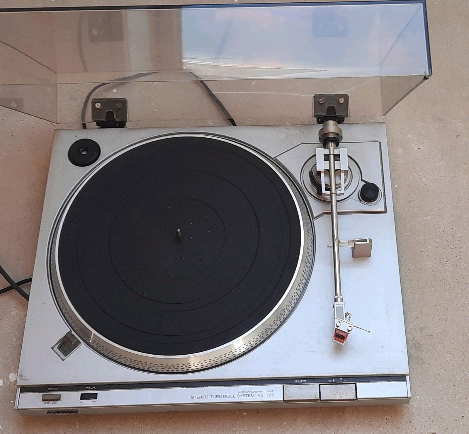 Sony PS-T22 Stereo Platenspeler - Automatisch/Direct Drive, Audio, Tv en Foto, Platenspelers, Ophalen, Automatisch, Zo goed als nieuw