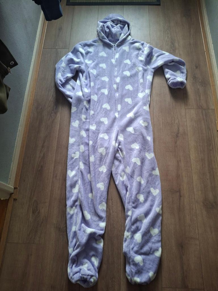 Onesie paars XL, Kleding | Dames, Huispakken, Ophalen of Verzenden, Gedragen, Maat 46/48 (XL) of groter, Paars