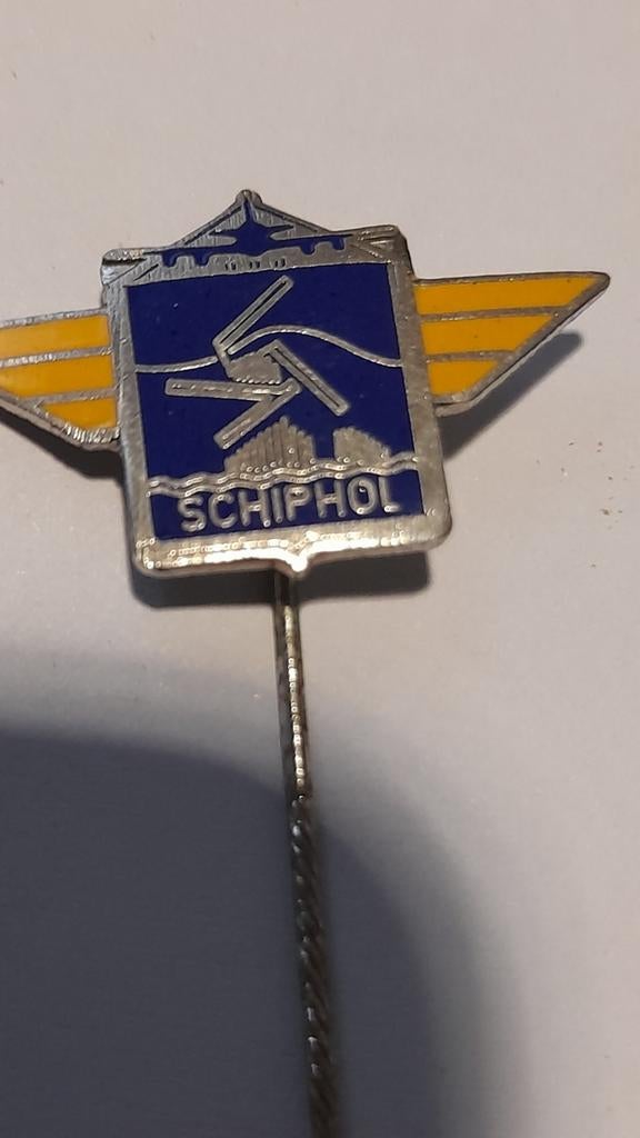 Schiphol pin met vleugels, Verzenden, Nieuw