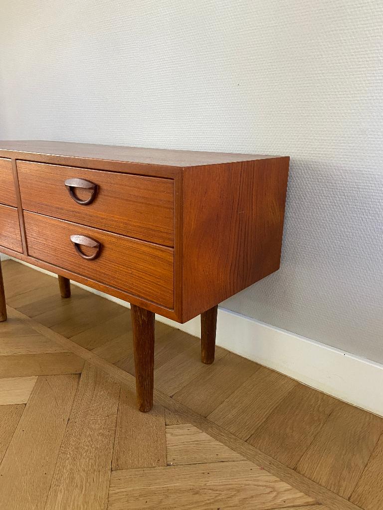 Kai Kristiansen 4-ladekast/tv-meubel/halkast, Ophalen, Gebruikt, 50 tot 100 cm, 25 tot 50 cm