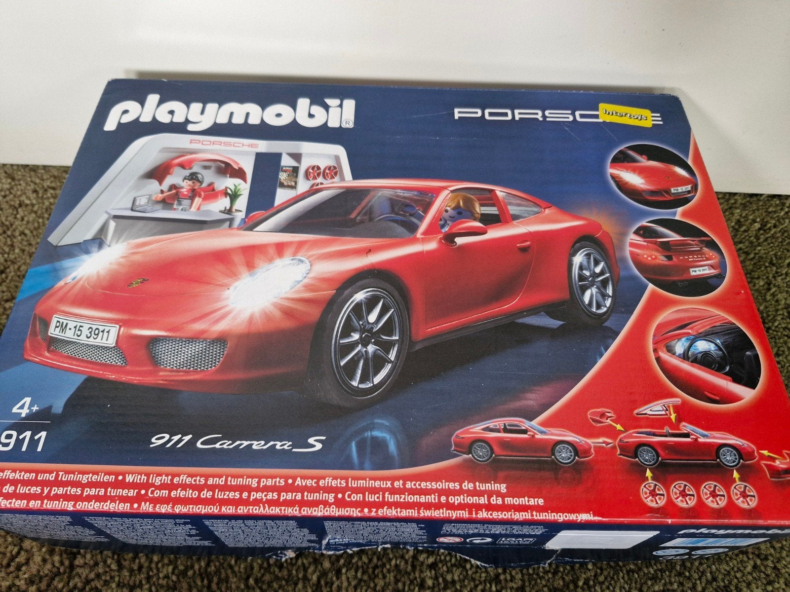 Playmobil Porsche 911 Carrera S met lichteffecten, Complete set, Voertuig, Ophalen of Verzenden, Zo goed als nieuw