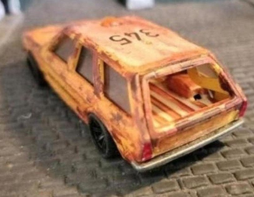 Rust look, ADAC VOLKSWAGEN PASSAT STATION ADAC, nieuwe velge, Ophalen of Verzenden, Gebruikt, Auto, SIKU