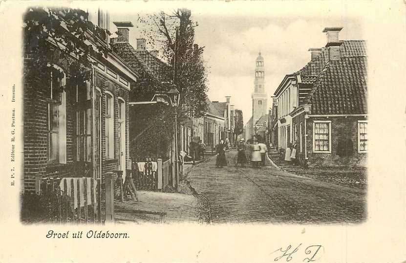 380-700-037 Oldeboorn, Verzamelen, Verzenden, Voor 1920, Friesland