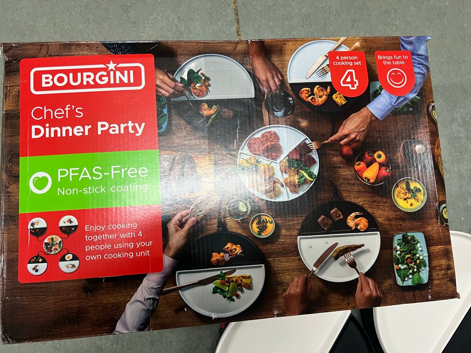 Bourgini Chef's Dinner Party Gourmet Set - 4 Personen, Ophalen of Verzenden, Gebruikt, 4 t/m 7 personen