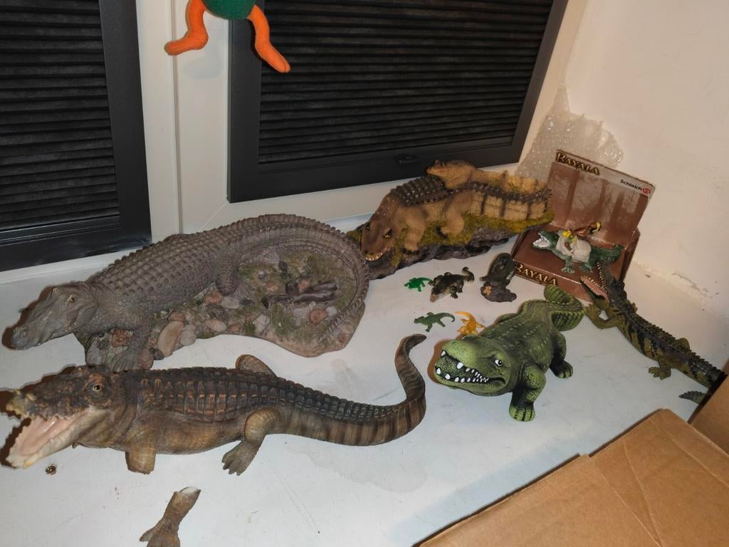 Krokodillen verzameling, Ophalen of Verzenden, Gebruikt, Wild dier, Beeldje of Figuurtje