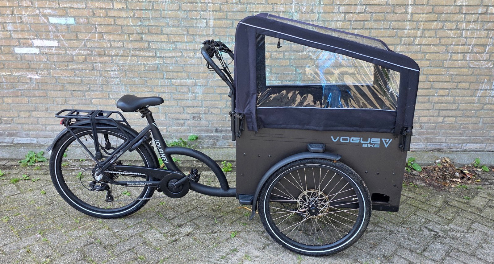 Bakfiets met 7 versnellingen 5 opties, Fietsen en Brommers, Ophalen of Verzenden, Zo goed als nieuw, 4 kinderen of meer, Elektrisch