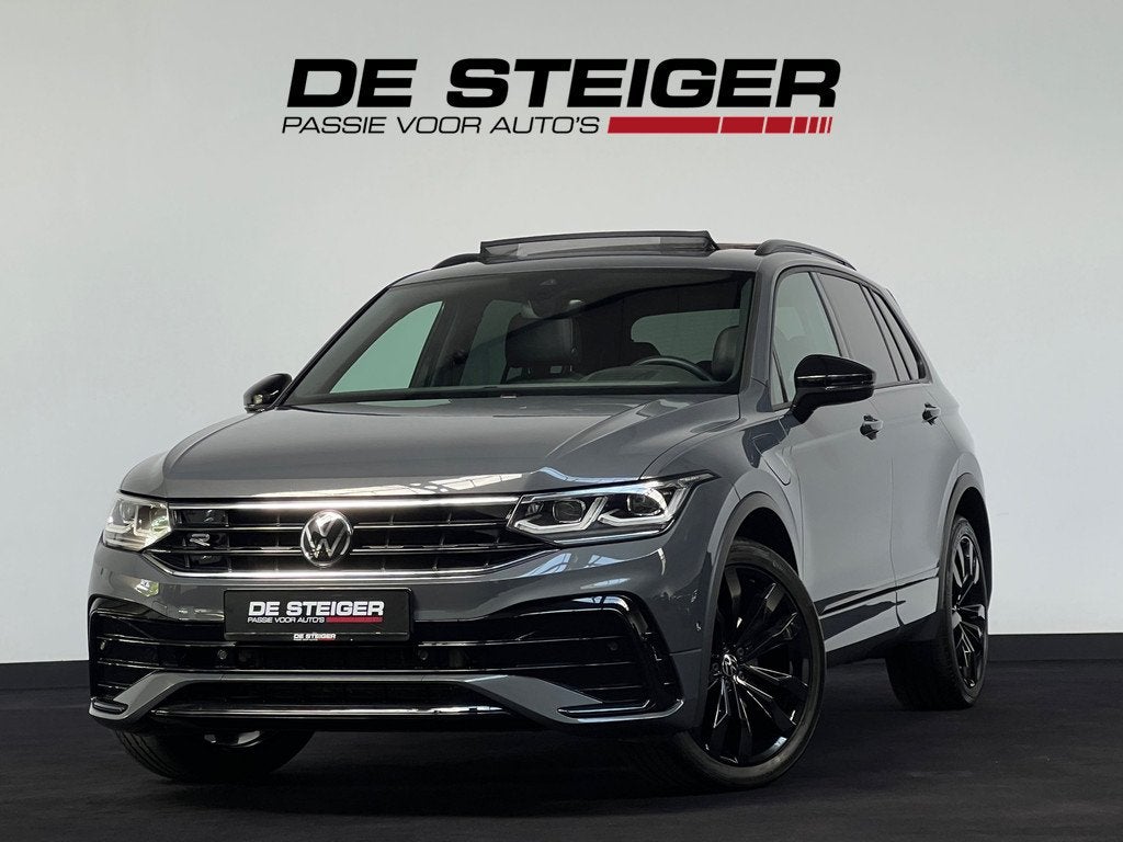 Volkswagen Tiguan 1.4 TSI eHybrid R-Line 245pk Pano 360 Trek, 1716 kg, Gebruikt, Zwart, 4 cilinders