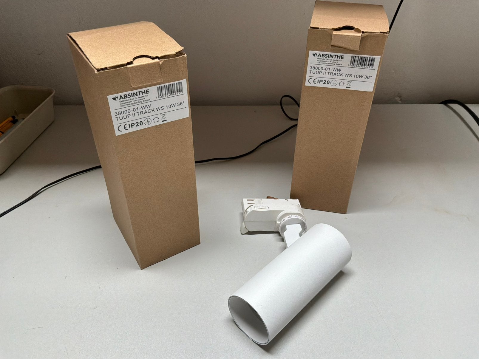 3-fase rails Led spots kleur wit 3 faserail, Huis en Inrichting, Lampen | Spots, Ophalen of Verzenden, Nieuw