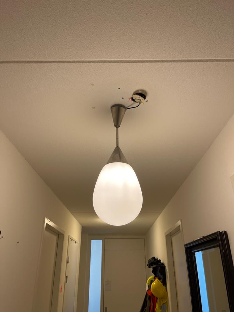 Gispen hanglamp druppel, Gebruikt, 50 tot 75 cm, Gispen druppel, Ophalen of Verzenden