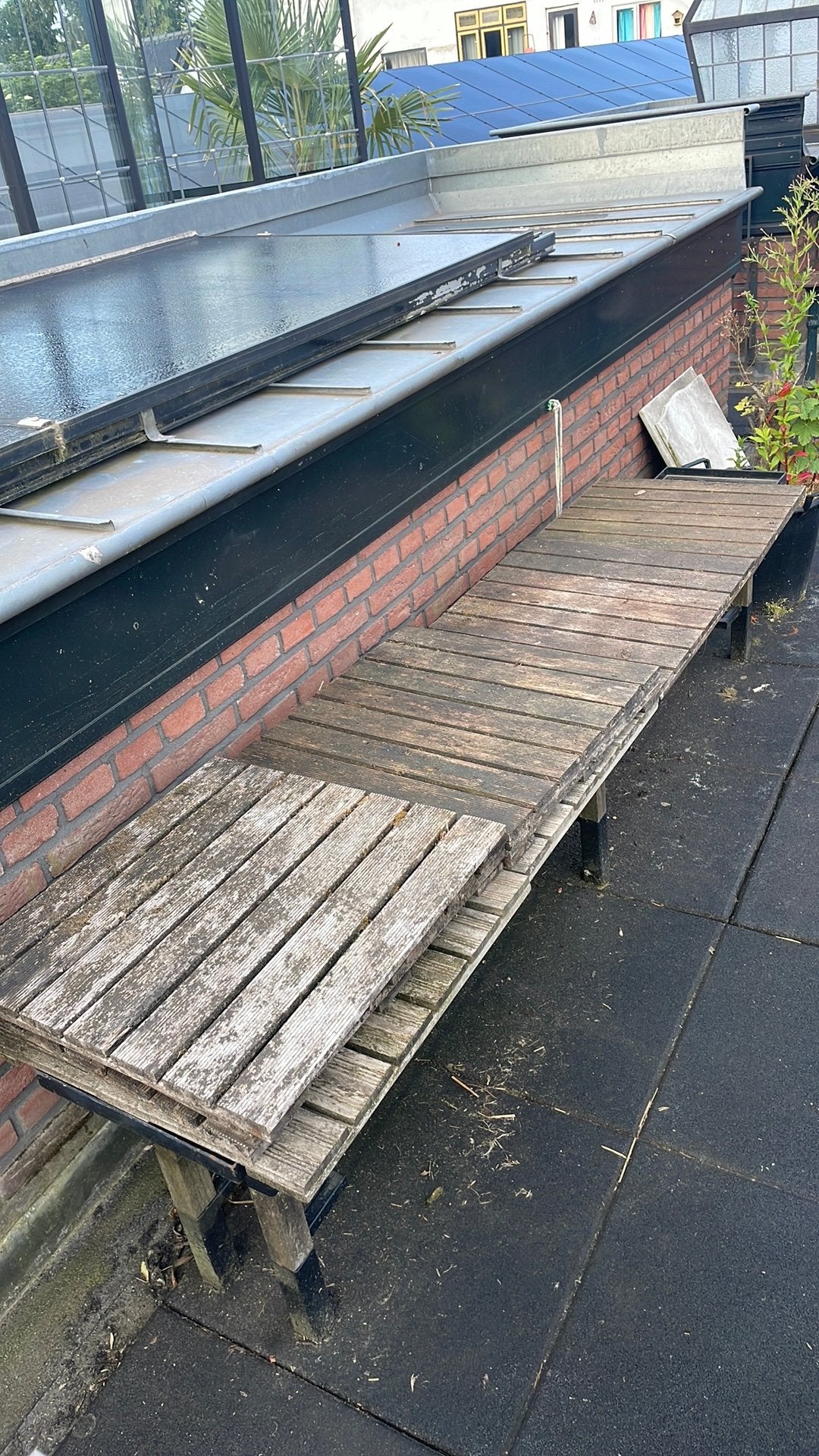 15 Houten terrastegels, Tuin en Terras, Terrasdelen en Vlonders, Ophalen, Gebruikt, Hout