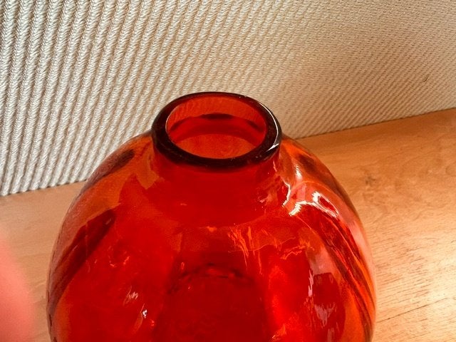 Oranje vaasje Leerdam, Ophalen of Verzenden