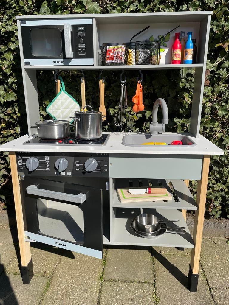 Miele Houten Speelkeuken met Accessoires, Ophalen, Zo goed als nieuw, Hout, Speelkeuken