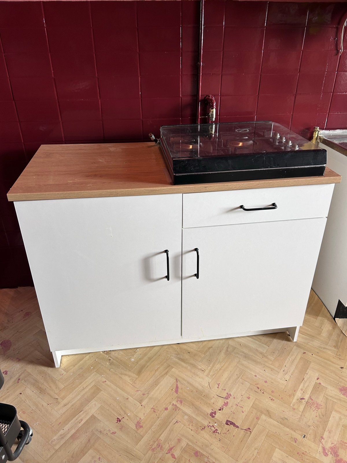 KNOXHULT keukenkast, Ophalen, Gebruikt, 100 tot 150 cm, Wit