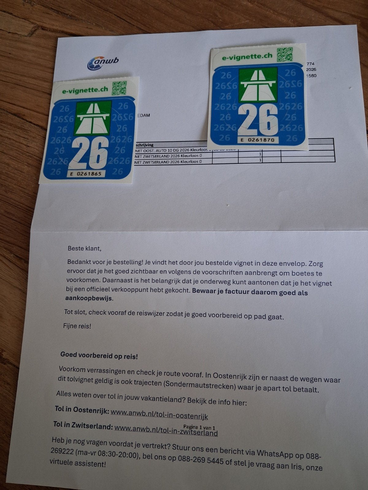 Tk: 2x vignet voor Zwitserland beschikbaar vanaf 31/8
Beschi