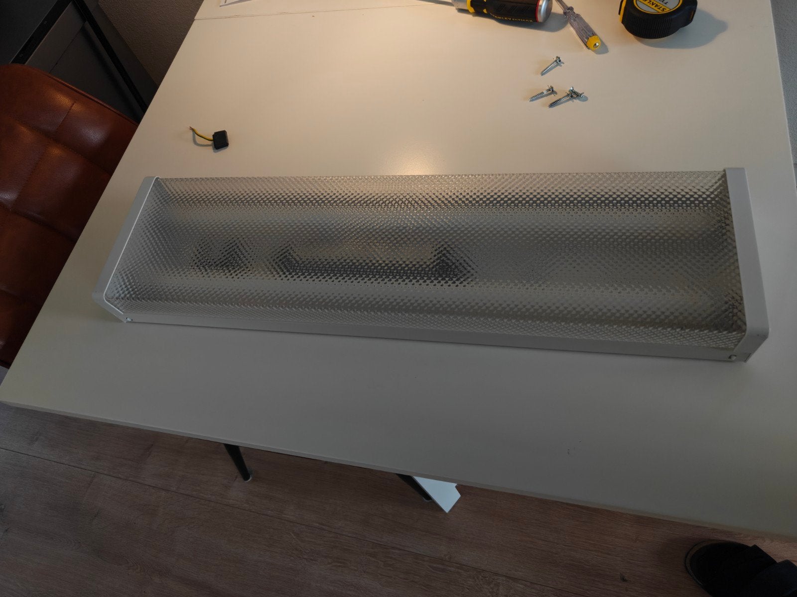 TL-Buizen lamp met 2 werkende buizen., Huis en Inrichting, Lampen | Hanglampen, Ophalen