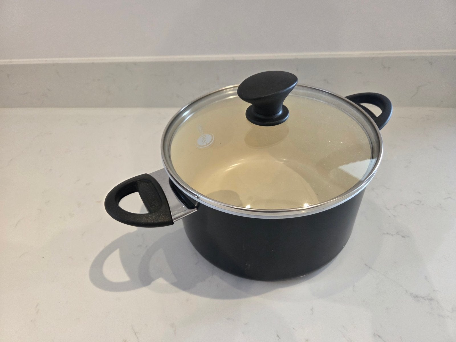 Non-stick 16 piece pot & pan set (Greenpan), Ophalen, Zo goed als nieuw, Gietijzer, Pannenset