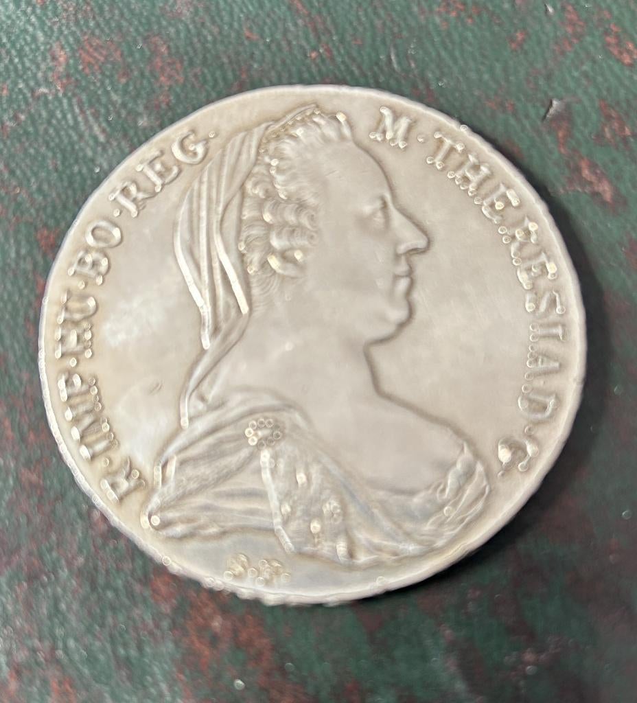 zilveren munt 1 thaler theresa thaler burg co 1780 i.g.st., Ophalen of Verzenden, Oostenrijk, Losse munt, Zilver