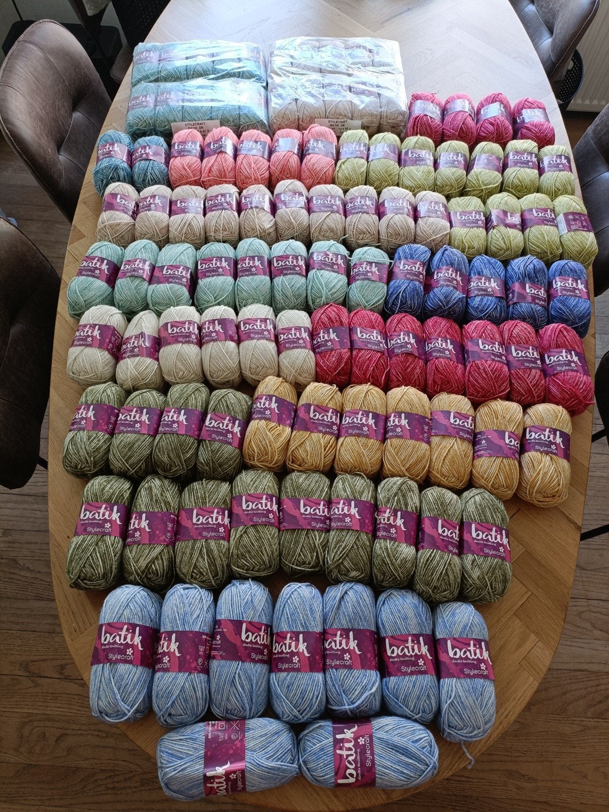 107x stylecraft batik dk partij wol / haakgaren / breigaren, Ophalen of Verzenden, Nieuw, Breien of Haken, Wol of Garen