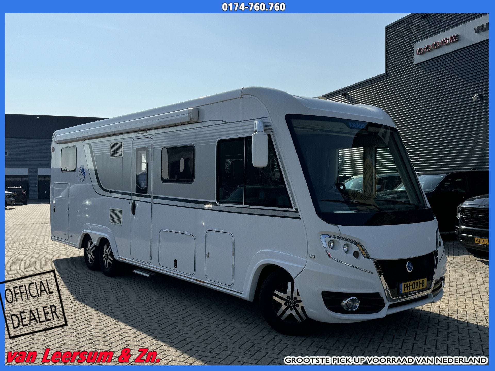Knaus R03 SUN LEG i 900 | Full Option | (bj 2016), Automaat, Warmoezenierstraat 23
2671ZP  NAALDWIJK, NL, Bedrijf, Van Leersum en Zn.