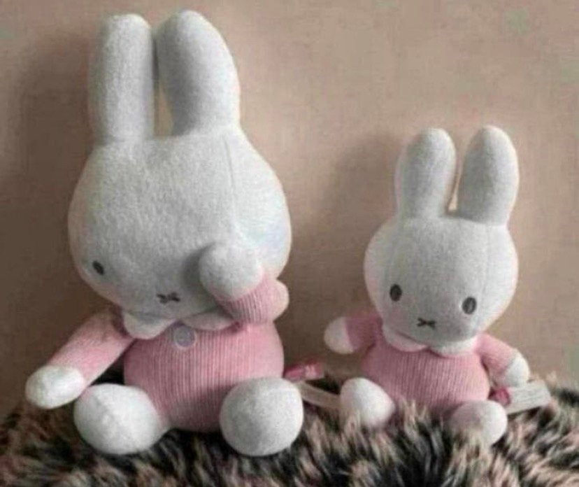 Kiekeboe nijntje knuffel met kleine nijntje, Verzenden, Zo goed als nieuw, Konijn