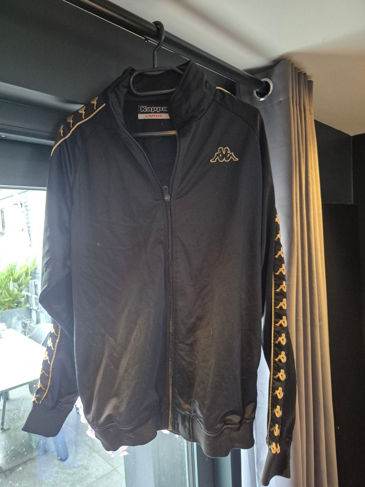 KAPPA trainingjack, Maat 52/54 (L), Kappa, Zwart, Ophalen of Verzenden