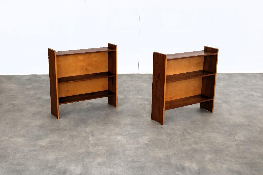 vintage boekenkastjes | kastjes | teak | jaren 60, Huis en Inrichting, Kasten | Boekenkasten, Met plank(en), Gebruikt, ., Teakhout