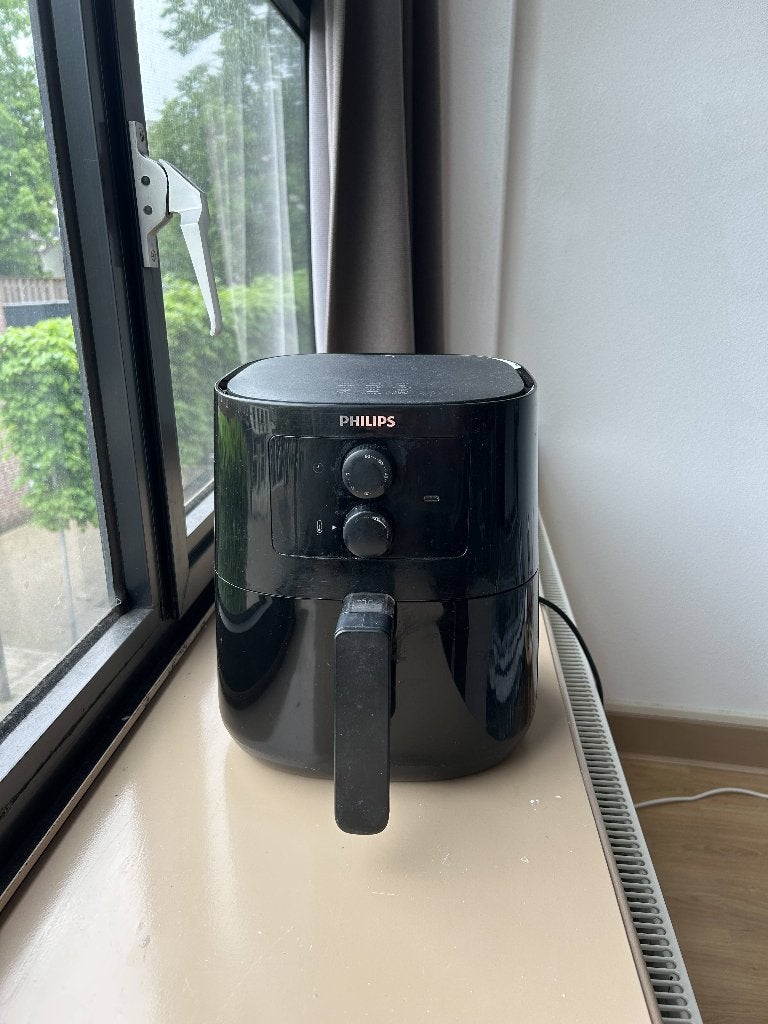 Air Fryer Philips Essential HD9200/90 (4.1L - Black), Witgoed en Apparatuur, Airfryers, Ophalen, Gebruikt, Airfryer, 1500 gram of meer