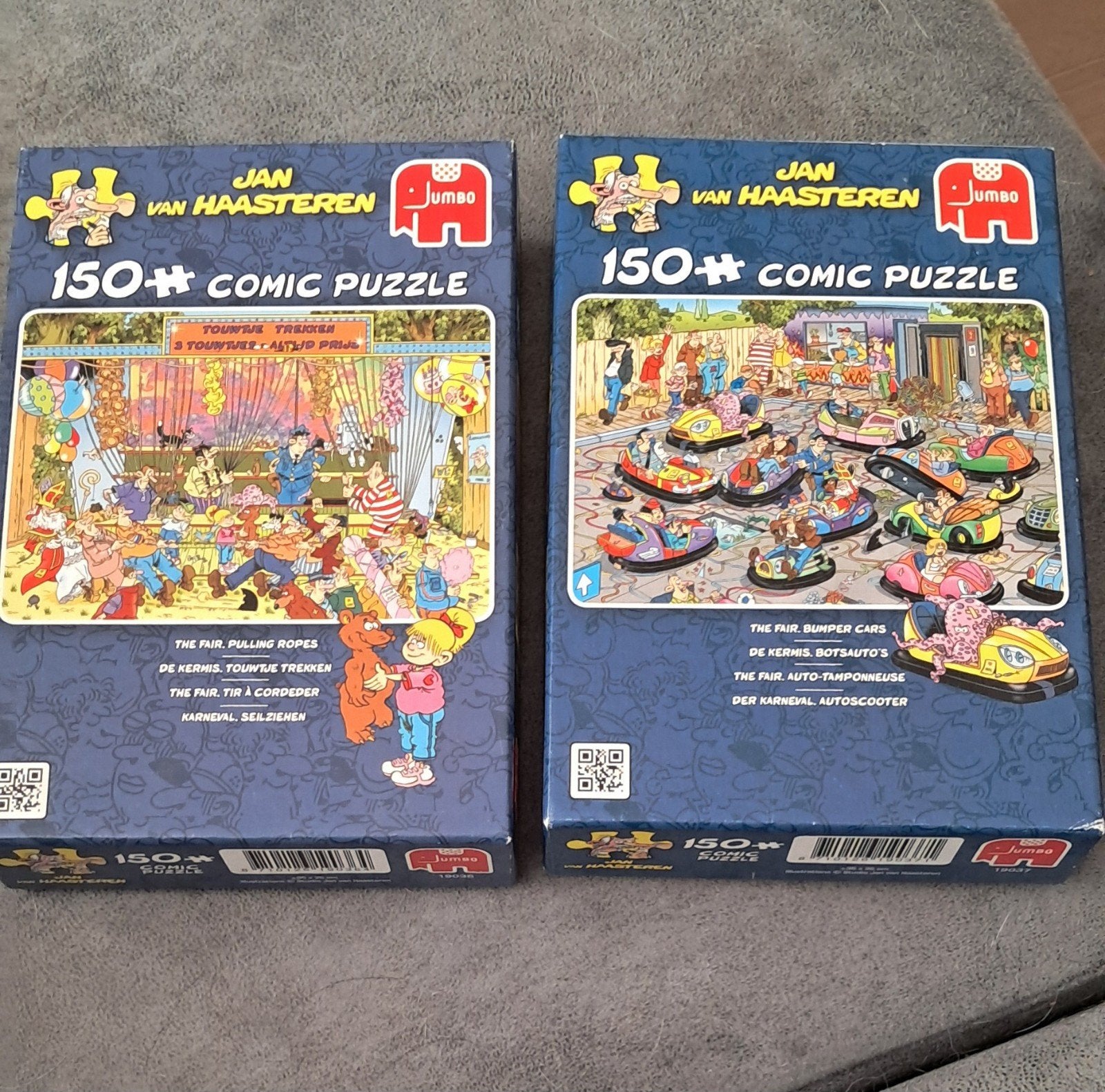 Jan van Haasteren Comic Puzzels - 2x 150 stukjes, Ophalen of Verzenden, Minder dan 500 stukjes, Zo goed als nieuw