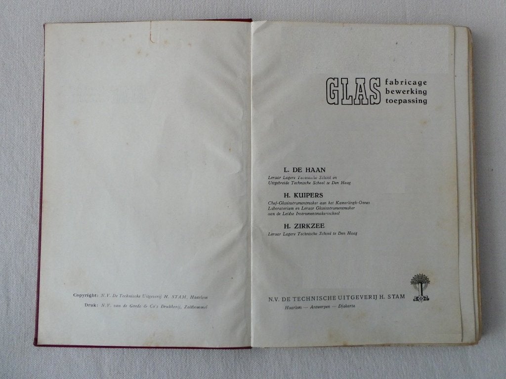 Glas maken, Gelezen, Ophalen of Verzenden, L. de Haan,  H. Kuipers,  H. Zirkzee, Overige onderwerpen