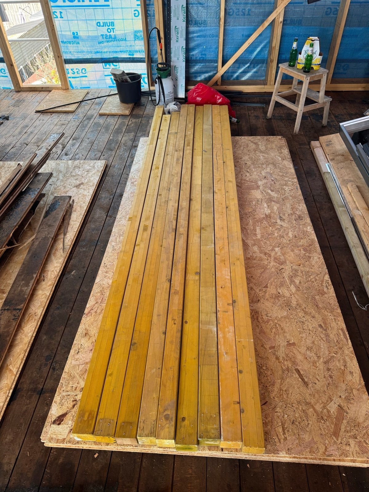 Metsel profielen 295cm, Ophalen, Gebruikt