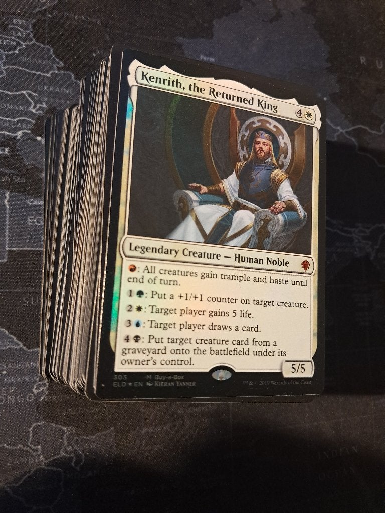MTG Commander Budget Deck Kenrith King alle kleuren algemeen, Ophalen of Verzenden, Zo goed als nieuw, Speeldeck