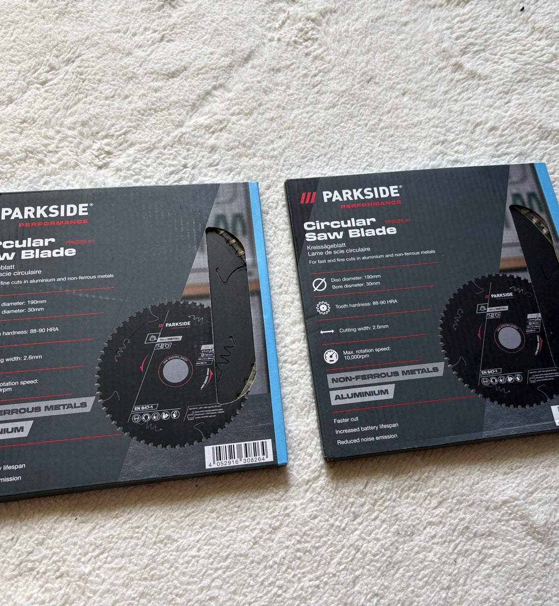 Parkside Cirkelzaagblad voor non-ferro metalen (2 stuks), Ophalen of Verzenden, Nieuw, Cirkelzaag