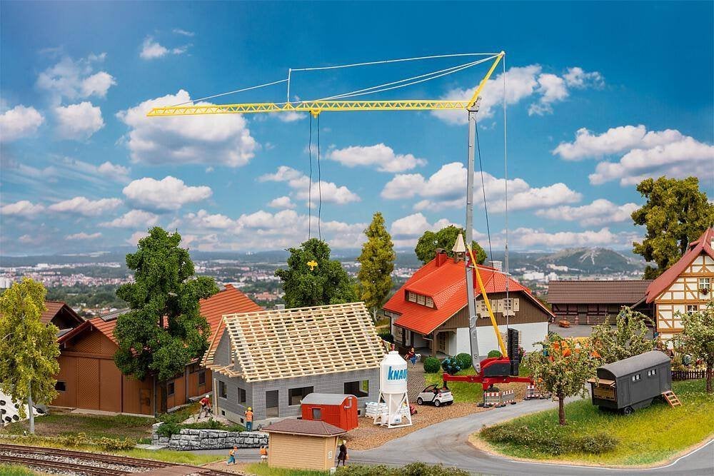 Faller: Huis in aanbouw met kraan NIEUW, Hobby en Vrije tijd, Overige merken, Gelijkstroom of Wisselstroom, Brug, Tunnel of Gebouw