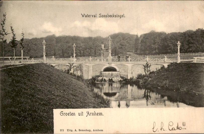 Arnhem - Waterval - Sonsbeeksingel, Ophalen of Verzenden, Voor 1920, Gelopen, Gelderland