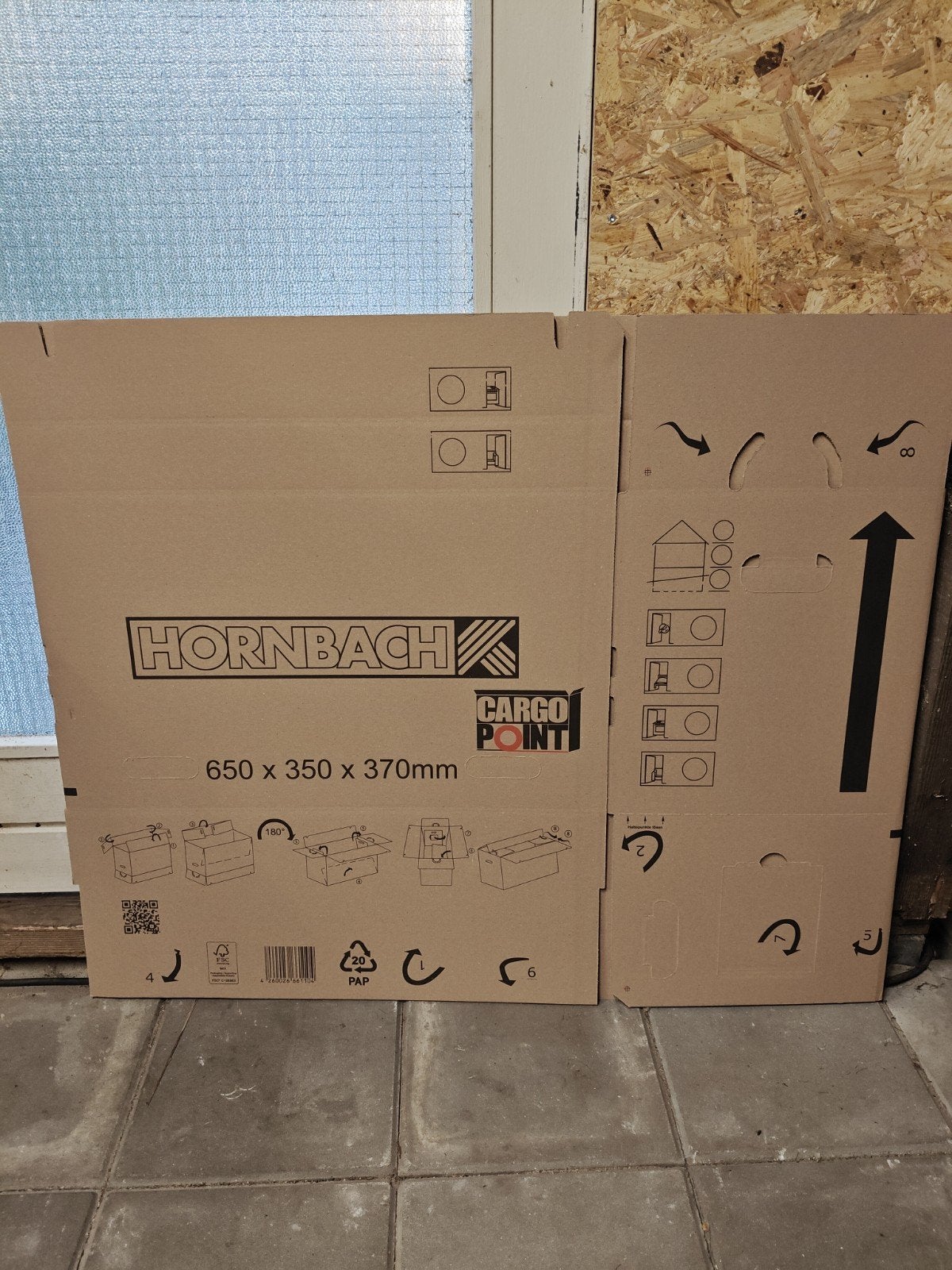 10 Hornbach verhuisdozen, 1x gebruikt en ongebruikt, Doos, 50 tot 75 cm, Ophalen of Verzenden, Zo goed als nieuw