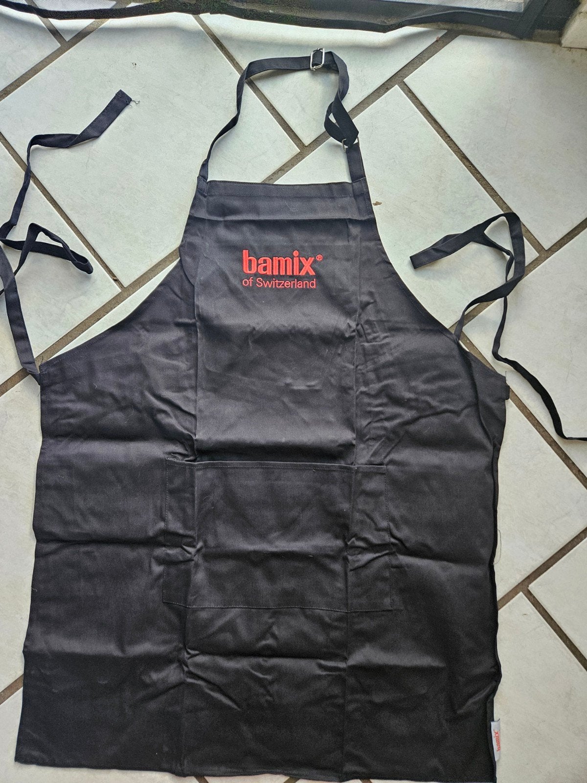 Zwart Bamix Schort - Keuken Schort met Logo, Overige merken, Zwart, Nieuw, Ophalen of Verzenden