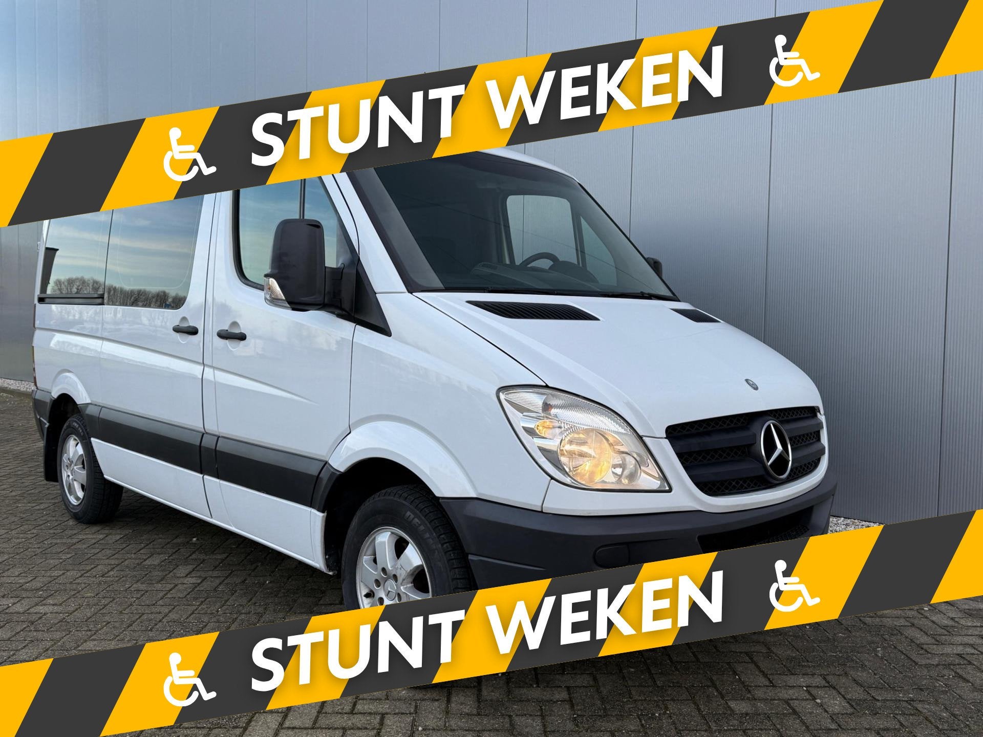 Mercedes-Benz Sprinter Rolstoelbus Zelfrijder Airco Rolstoel, Auto's, Automaat, 12 maanden, Gebruikt, Zwart
