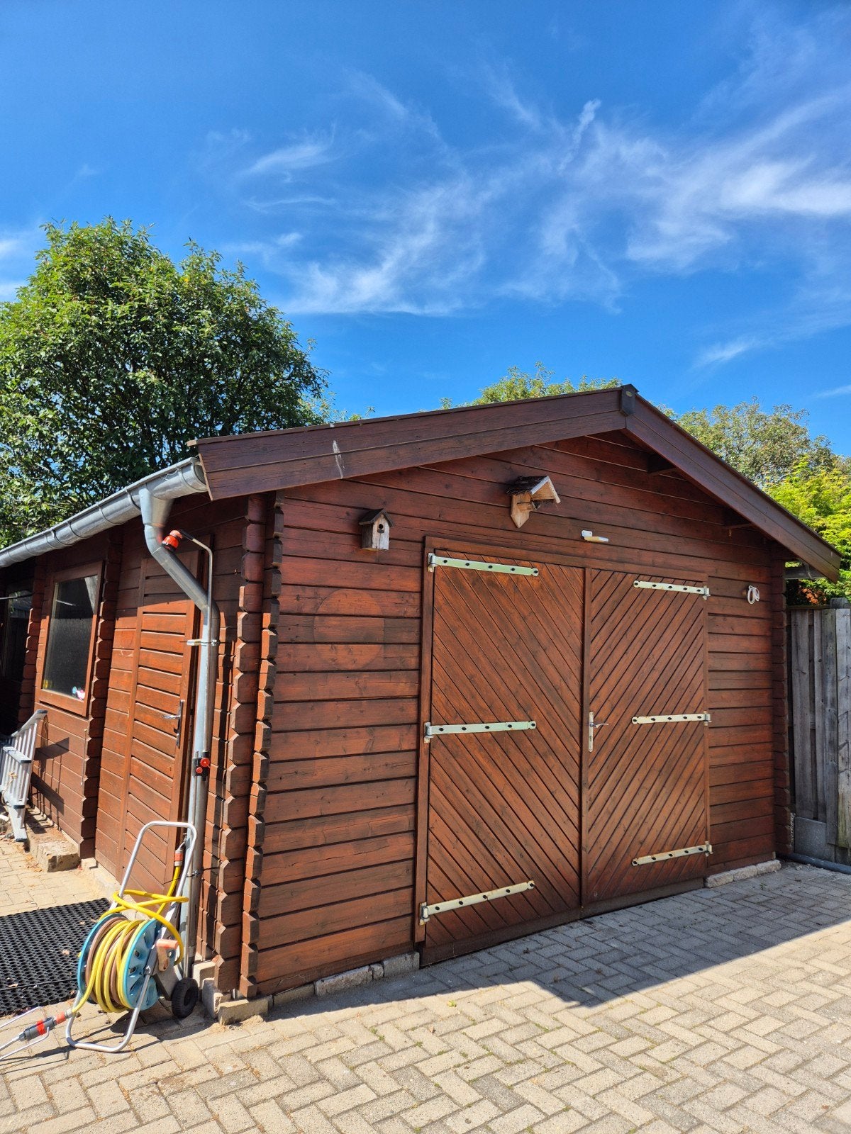 lugarde houten schuur garage tuinhuis blokhut 8 x 4 meter, Tuin en Terras, Tuinhuizen, Ophalen