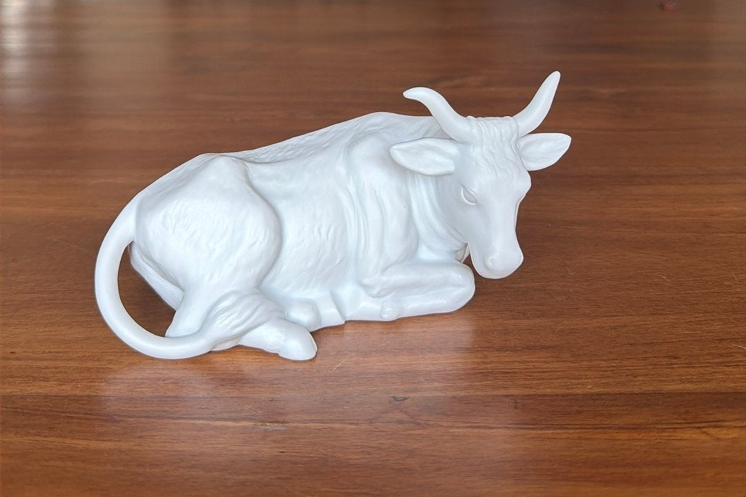 Rosenthal biscuitporselein beeld os, Ophalen of Verzenden, Zo goed als nieuw, Dier