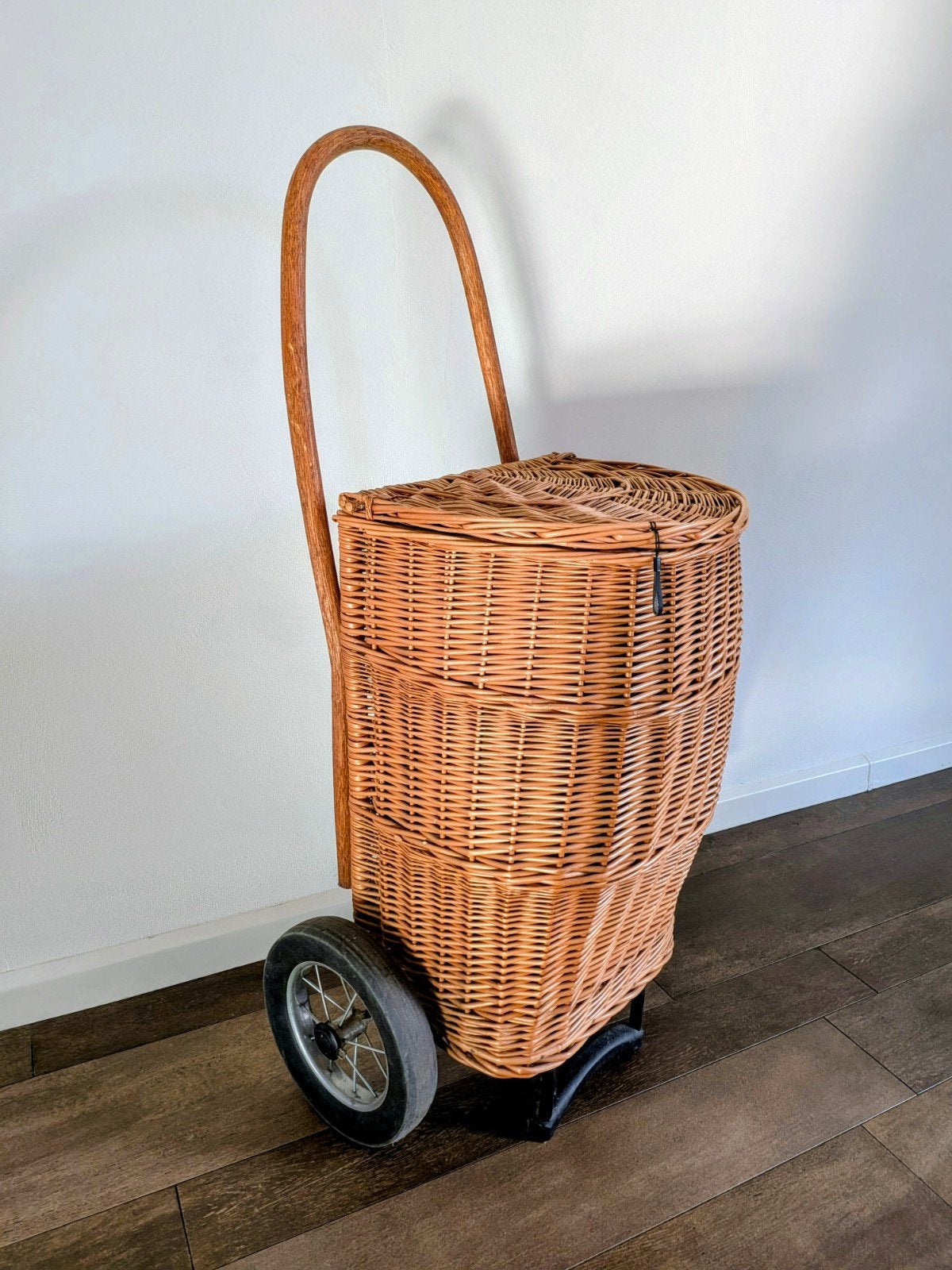 OPRUIMING! Andersen Shopper XXL rieten boodschappenwagen 77L, Ophalen, Gebruikt, Beige, 30 cm of meer