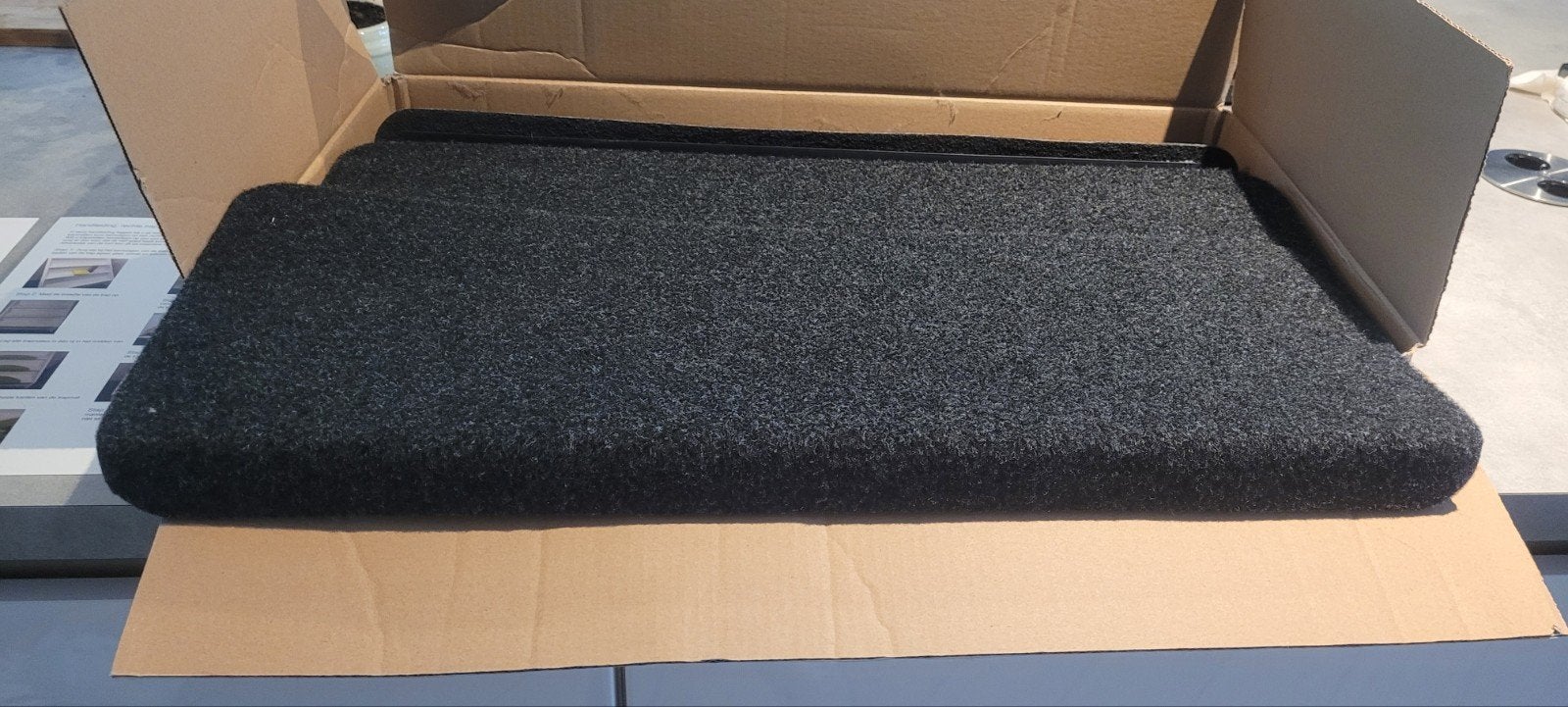 Nieuwe 15 stuks rechthoekige zwarte trapmatten, Huis en Inrichting, Stoffering | Tapijten en Kleden, Ophalen, Minder dan 50 cm